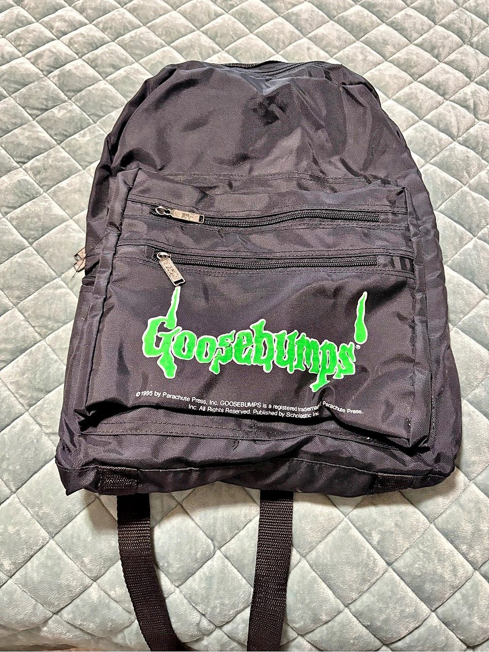 Goosebumps Backpack Black & Green